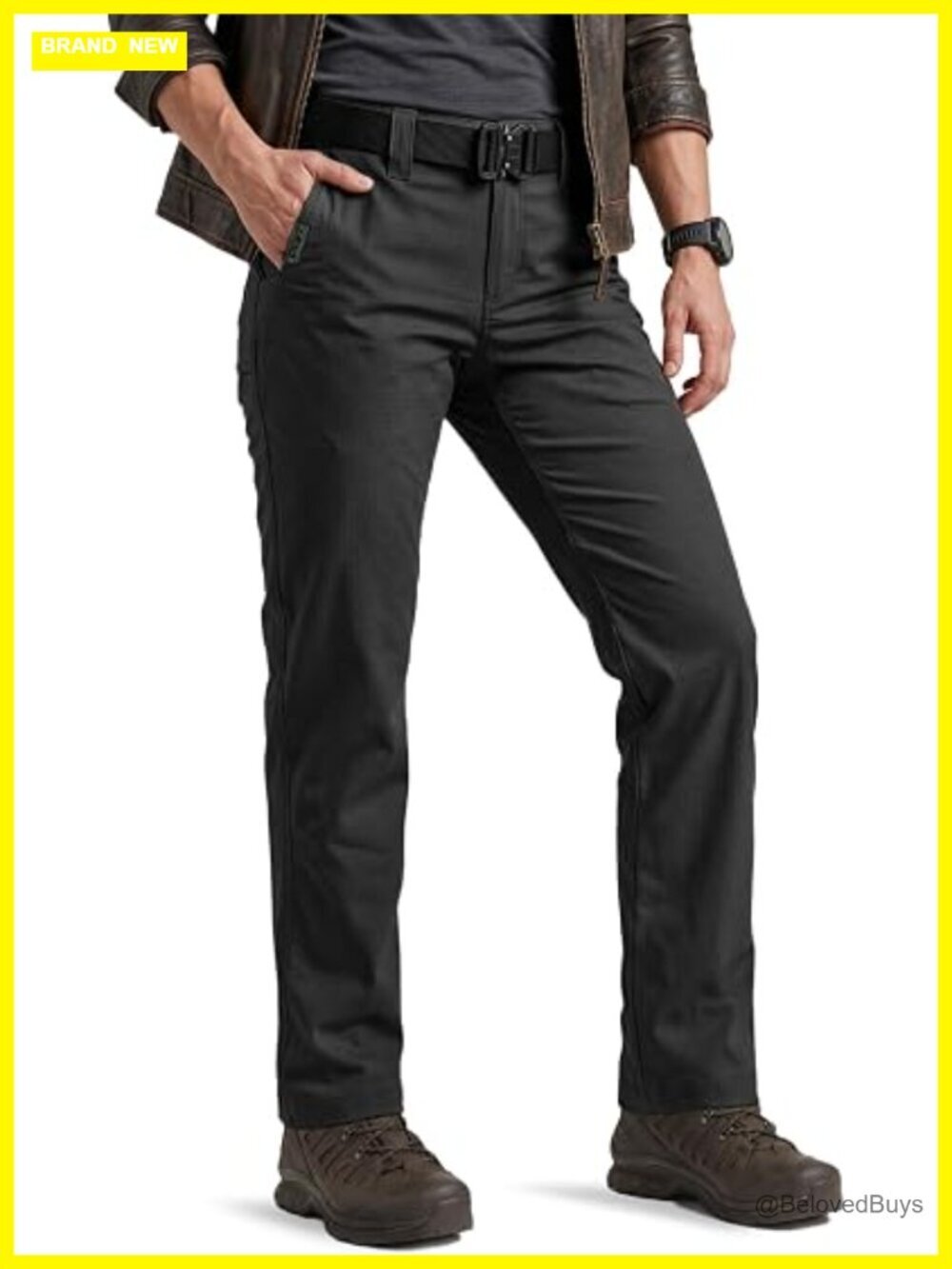 Women's Flex Stretch Tactical Work Pants, Water Resistant Ripstop